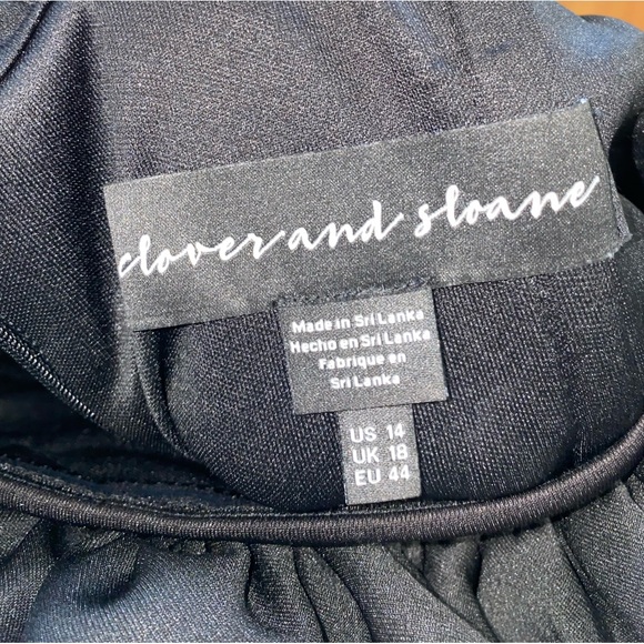 NWOT Clover And Sloane Womens Off the shoulder Sleeve Sheath Dress - Picture 6 of 6